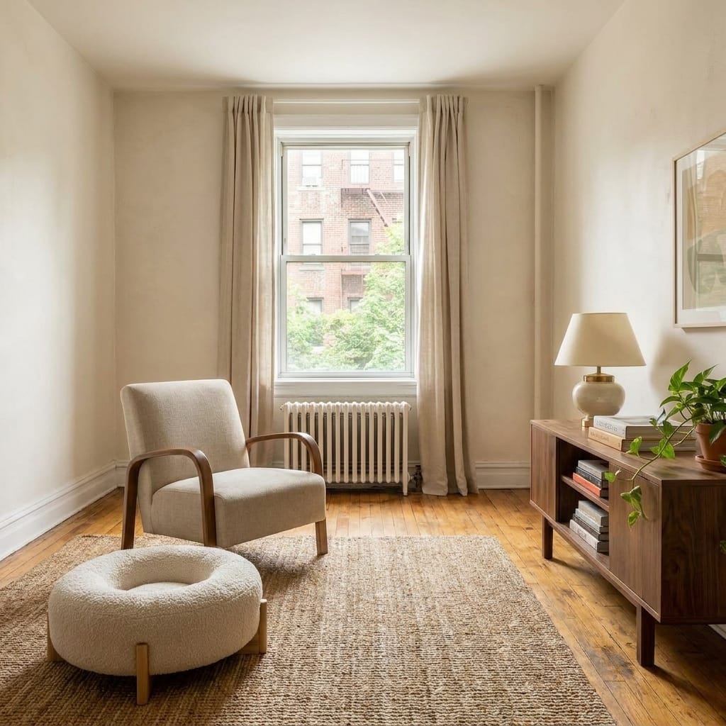Best Friends by Sheri Original Calming Donut in a small modern apartment