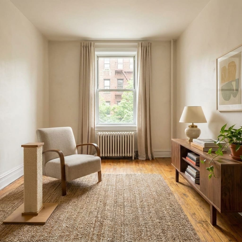 Catit Vesper V-Base in a small modern apartment