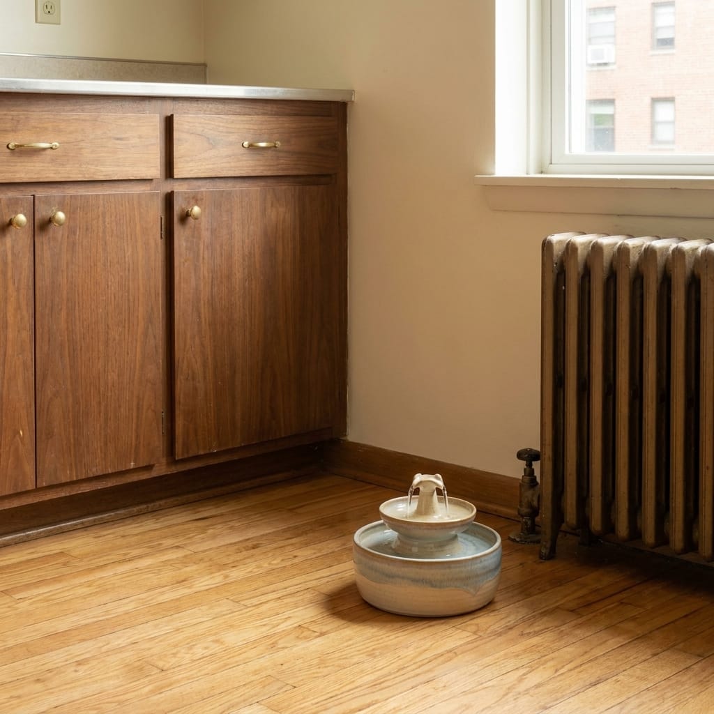 iPettie Tritone Ceramic in a small modern apartment